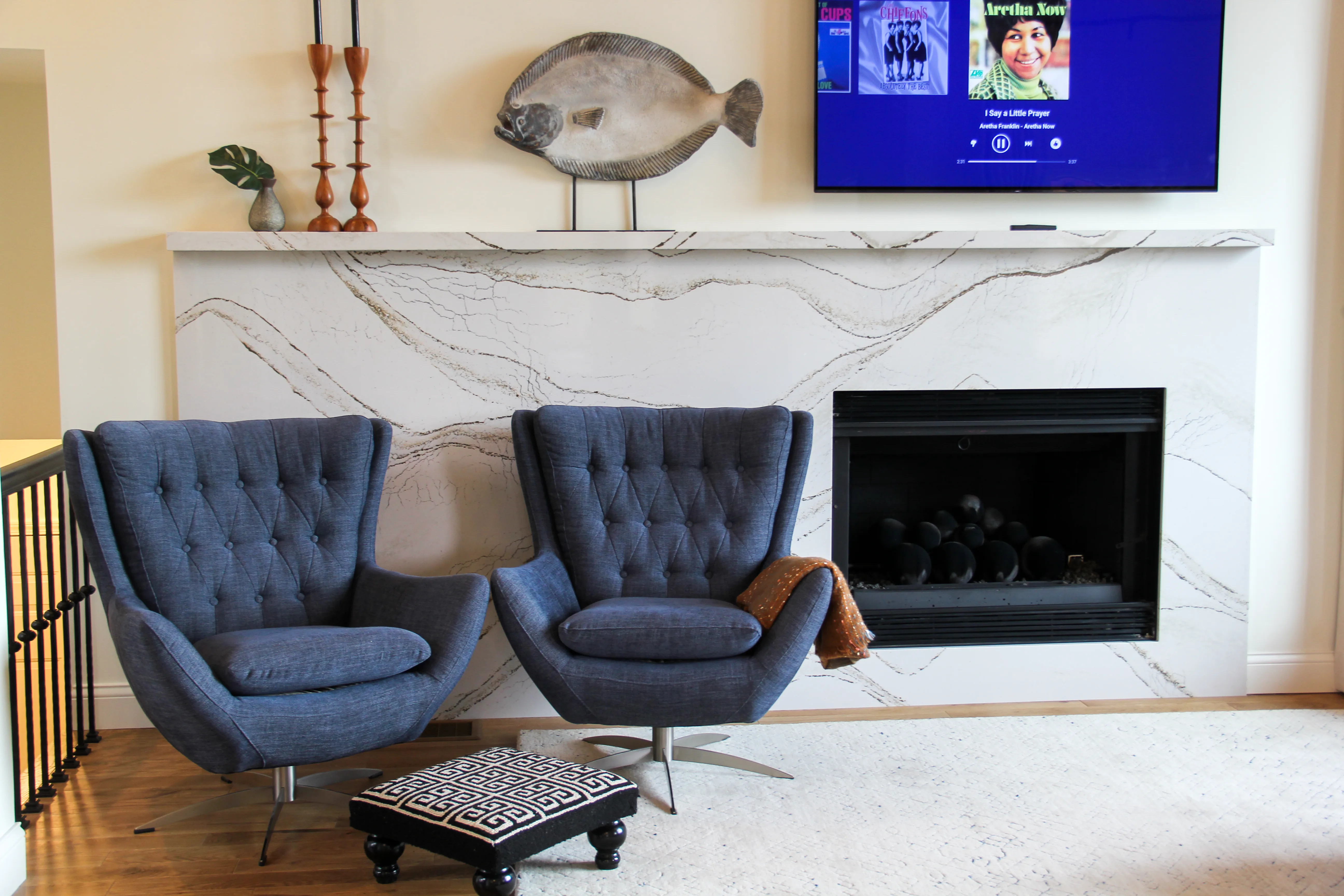 Cozy Up To The Fireplace