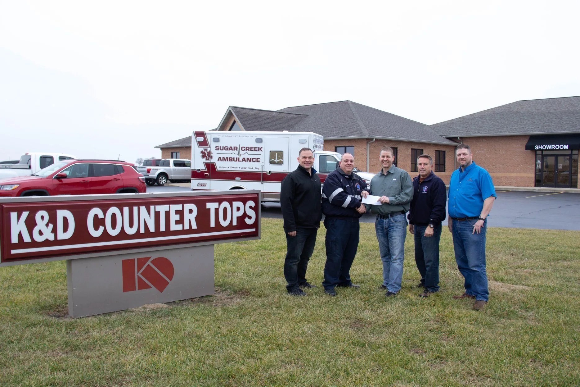 K&D Countertops Supports Sugar Creek Ambulance