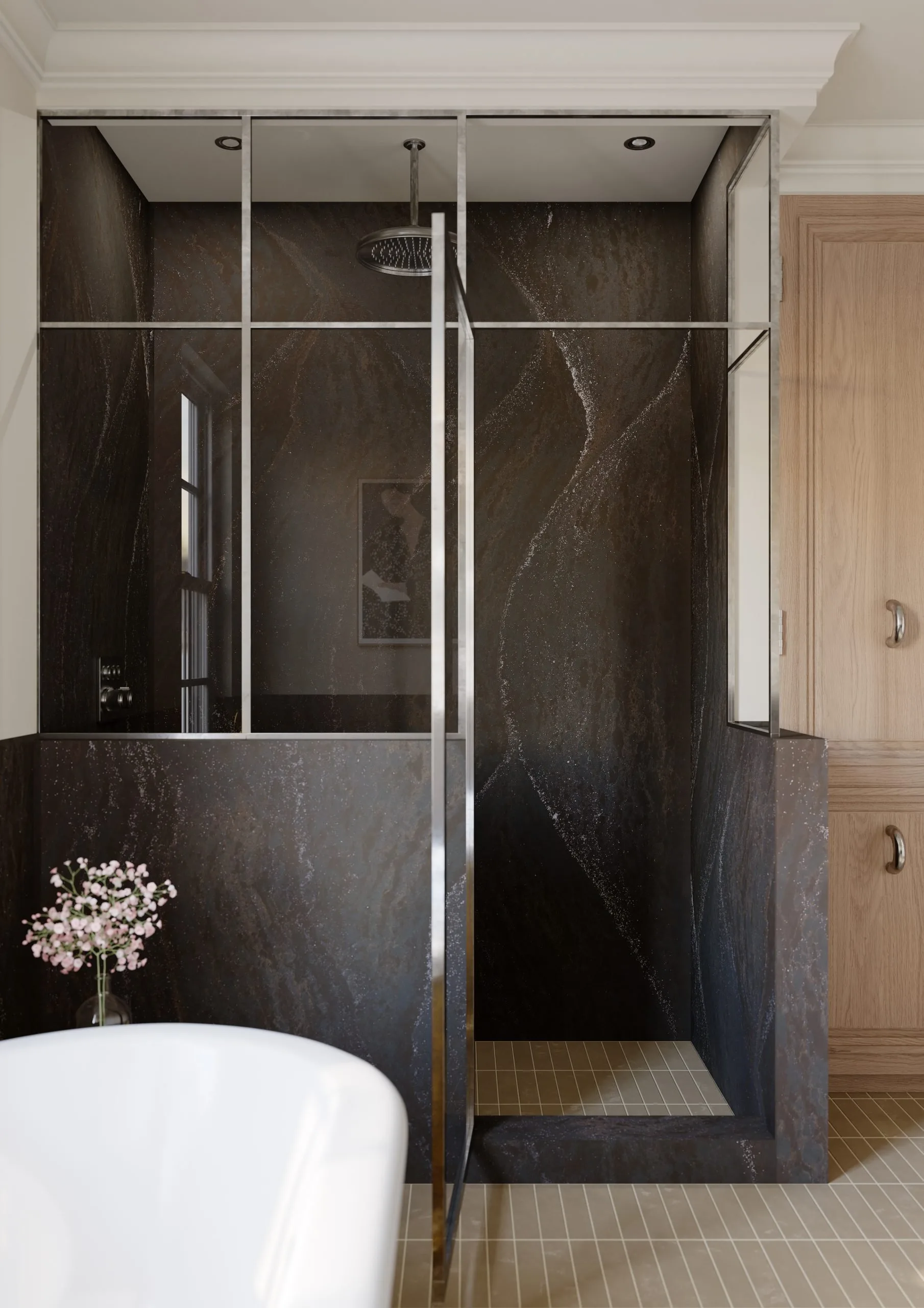 Remington Steel Shower